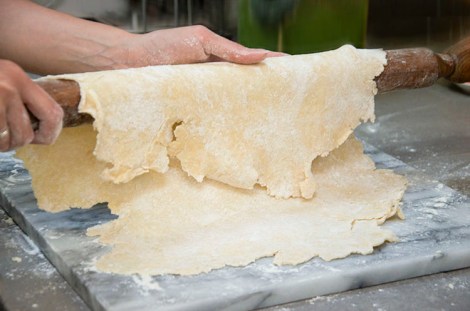 Apricot, cherry, Pistachio Tart rolling dough