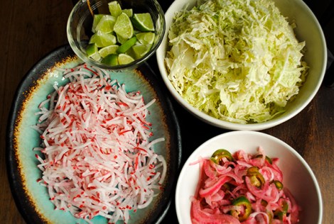 Toppings for fish tacos
