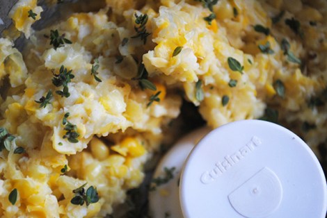 Corn pudding processing