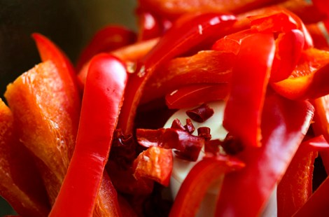 Red Pepper Spread with Goat Cheese