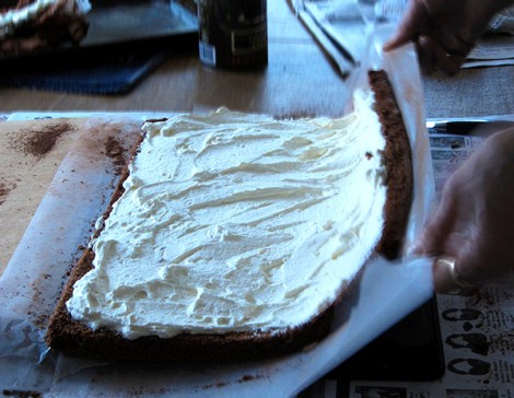 Chocolate Log Lee and Lou Cook