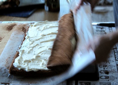 Chocolate Log Lee and Lou Cook