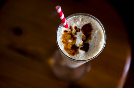 Salted Caramel Bourbon Milkshake