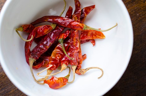 Linguine with Preserved Lemon and Red Chili Peppers