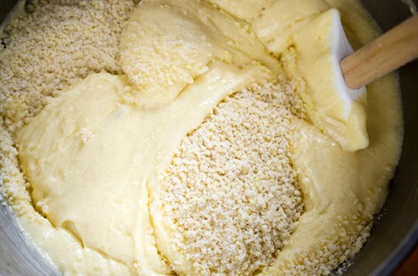 Almond Cake with Brown Sugar Apples