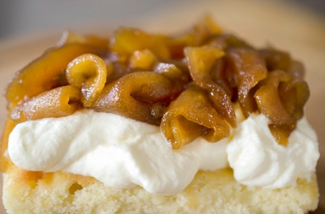 Almond Cake with Brown Sugar Apples