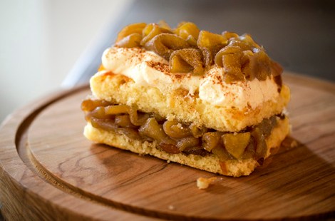 Almond Cake with Brown Sugar Apples
