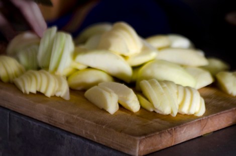 Almond Cake with Brown Sugar Apples