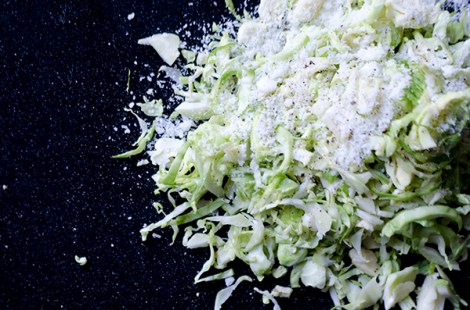 Crostini with Brussels Sprouts