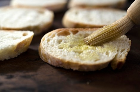 Crostini with Brussels Sprouts