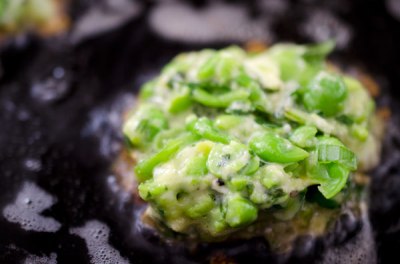 Smashed Pea Fritters
