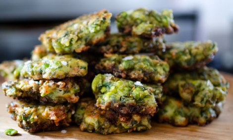 Smashed Pea Fritters