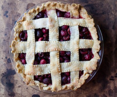 Cherry Pie with Lemon Thyme