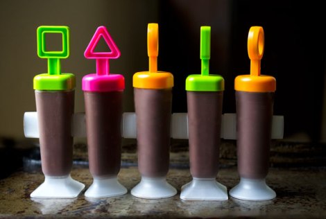 Chocolate Raspberry Bourbon Pops