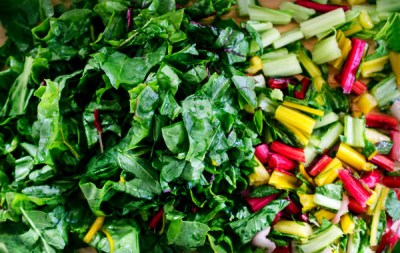 Trout with Rainbow Chard