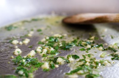 Trout with Rainbow Chard