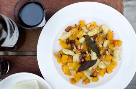 Gnocchi with Butternut Squash, Pancetta and Sage