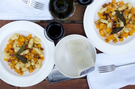 Gnocchi with Butternut Squash, Pancetta and Sage