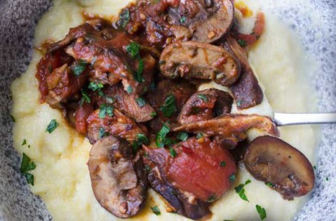 Wild Mushrooms with Polenta