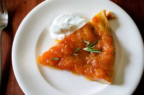 Apricot Tartin with Rosemary