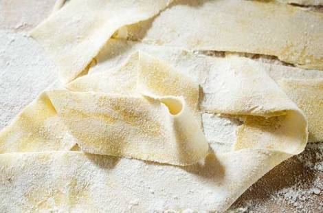 Saffron Pasta with Shrimp