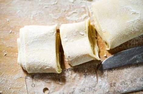 Saffron Pasta with Shrimp