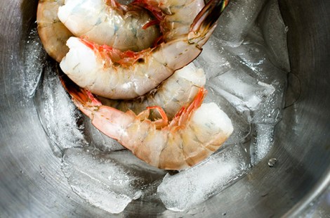 Saffron Pasta with Shrimp